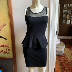 Black Peplum Dress
